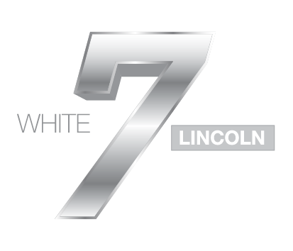 White 7 Lincoln Logo