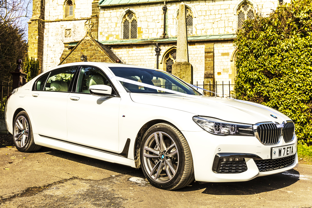 White 7 - 7 series Wedding Car